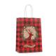 luxury Christmas Paper Shopping Bags Coated Paper for holiday gift