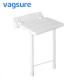 Durable Safety Wall Mounted Shower Seat With Legs Smooth Surface Size 32.5*32.5*49cm