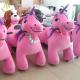 Hansel  coin operated kids walking battery operated ride on plush animals unicorn