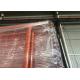 Orange Color RAL 2009 POWDER coated Temporary Security Fencing Panels 2.1mx2.4m OD 32mm wall thick 1.40mm