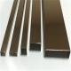 Rose Gold Black Silver U Shape Profile Small Size Tile Trim Stainless Steel 3~30 Mm Width 304 Grade Stainless Steel Trim