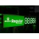 Green Color 18 Inch Cree Chip Led Gas Price Sign With 520-529nm Wavelength
