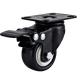 light duty 2 swivel black PU caster with brake, 2.5 inch, 3 inch PU castor, small caster, lacque caster