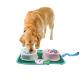 Portable Pet Slow Food Anti-Choking Dog Bowl Folding Polar Fleece Double Food Licking Plate Food Pad