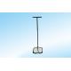 9 led light Vehicle Inspection Mirror with three wheel and 140cm Rod 30cm Convex mirror