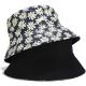 Solid Color Fisherman Bucket Hat for Women Men Reversible Cotton Summer Sun Beach Fishing Cap