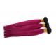 Double Drawn Purpled Color Straight Hair Unproduced Virgin Brazilian Hair Bundles