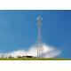 Telecom 40 Meter Wireless Cell Tower , 4 Angle Steel Iron Self Supporting Lattice Mobile Telecom Tower