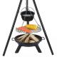 52x2cm Cooking Area Tripod Swivel Grill Outdoor Camping BBQ with Flame Safety Device