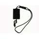 USB Smart/ATM/IC/CAC/ID Card Badge Holder &  Reader with Retractable USB Cable (ZW-12026-7-Black)