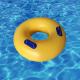 OEM Aqua Park Double Tube Yellow Plastic Inflatable Swimming Floating Rings With Handle For Children