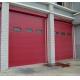 Fire Station Use Industrial Sectional Doors , Sectional Steel Doors Automatic Formed 