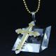 Fashion Top Trendy Stainless Steel Cross Necklace Pendant LPC389