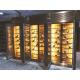 Private Customized Size Design Of Colored Stainless Steel Wine Cabinet
