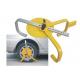 Yellow Color Vehicle Wheel Lock / Anti Theft Wheel Locking System Easy Use