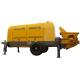 Diesel Stationary Concrete Pump 6400*2160*2800mm 500L Oil Tank Customized Color