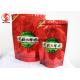 Glossy Finished Reclosable Zipper Stand - Up Food Pouch For Coffee / Tea Packaging