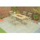 Aluminum Outdoor Rattan Table And Chairs Beach Style