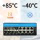 L2 8 POE Port 8 SFP Console Port Fiber Optic Managed Switch For Outdoor