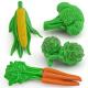 Mini Plant Figures Playsets 4 PCS Realistic Corn Broccoli Carrots Artichokes Model Toy Collection Party Favors Toys