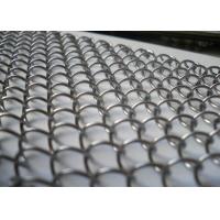 Hotel Ceiling Metal Coil Drapery , Customized Flame Resistant Fireplace Mesh Curtain