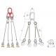 48mm 4-Way Galvanized Steel Wire Rope Lifting Sling Heavy-Duty Lift Sling