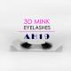 Real Natural Mink Individual Lashes Black Color Customized Packaging