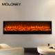79 200cm Long Slim Fashion Wall-set Infrared Electric Fireplace Imitative Led Flame Heater