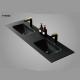 Bathroom Tempered Glass Sink Tabletop Tempered Glass Customized 60cm To 200cm