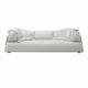Unfoldable 0.9m Leather Corner Couch Grey , Modern Home Large Microfiber Velvet