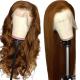 12-34 Inch Raw Indian Real Chestnut Brown Hair Wig HD Transparent Swiss Lace Front Wig