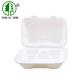 Pulp Molding Minimalist Bagasse Clamshell Box Biodegradable Disposable Lunch Box