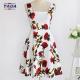 Western fashion summer umbrella floral casual one piece cute dresses western wear for women