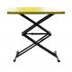 Italian Column 2 Stages Metal Coffee Table with Adjustable Height and Foldable Design