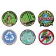 Clothing Decoration 3D 7.5cm Environmental Patches Shrink Proof