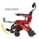 Red 220.46lb 6 Km/H Lightweight Compact Wheelchair