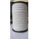 0.4 Cm White Flat Elastic Rope / Stretchy Elastic String Latex Ribbon