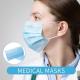 Blue White Disposable Surgical Face Mask Anti Dust High Filtration Capacity