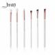 Jessup Natural Goat Hair Eye Makeup Brush Set Handcrafted Flat Oval Head