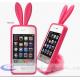 OEM Rabbit TPU Mobile Apple iPhone 4 Rubber Skin Cases for Cell Phones