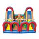 Inflatable Turbo Rush Obstacle Challenge With Dual Slide Lane For Extream Games