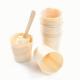 Biodegradable Disposable Wooden Cups Sustainable Multiscene Durable