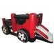 New inflatable blast zone themed combo PVC material red small car inflatable combo