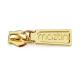 Custom Logo Fashion Customize Zipper Slider Head And Puller Gold Zip Slider Puller Metal For Handbags