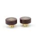 Printing Logo Natural Cork Wooden Jar Lid Wine Bottle Stopper With Darkbrown