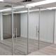 Floor Spring Pivot Door Frameless Glass Partitions With Ultra Clear Insulated Glass