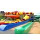 Custom Big Water Slides / Fiberglass Pool Slide For Aqua Park Playground