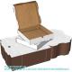 Kraft Corrugated Pizza Boxes BBQ Pattern Printing Cardboard Boxes Takeout Containers Takeaway Shipping Storage Box