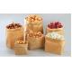 food grade kraft bakery packaging bags snack bags