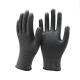 Cut Resistant Nitrile Foam Gloves 13G HPPE Plus Steel Wire Black Nitrile Palm Coated Cut Level 5 Gloves For Screwing